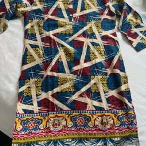 Multicolour soft khaddar cotton kurta