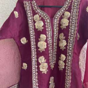 Mehroon fancy kurta