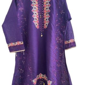 Purple fancy kurta