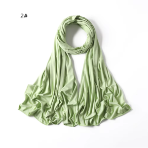 Wholesale Modal Cotton Jersey Plain Scarf for Women Hijab