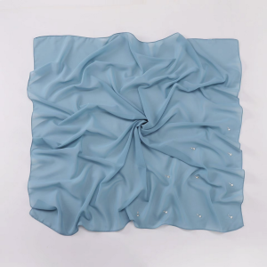 Plain Chiffon Square Scarf Headscarf for Women