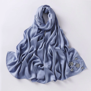 Bubble Chiffon Diamond Long Scarf